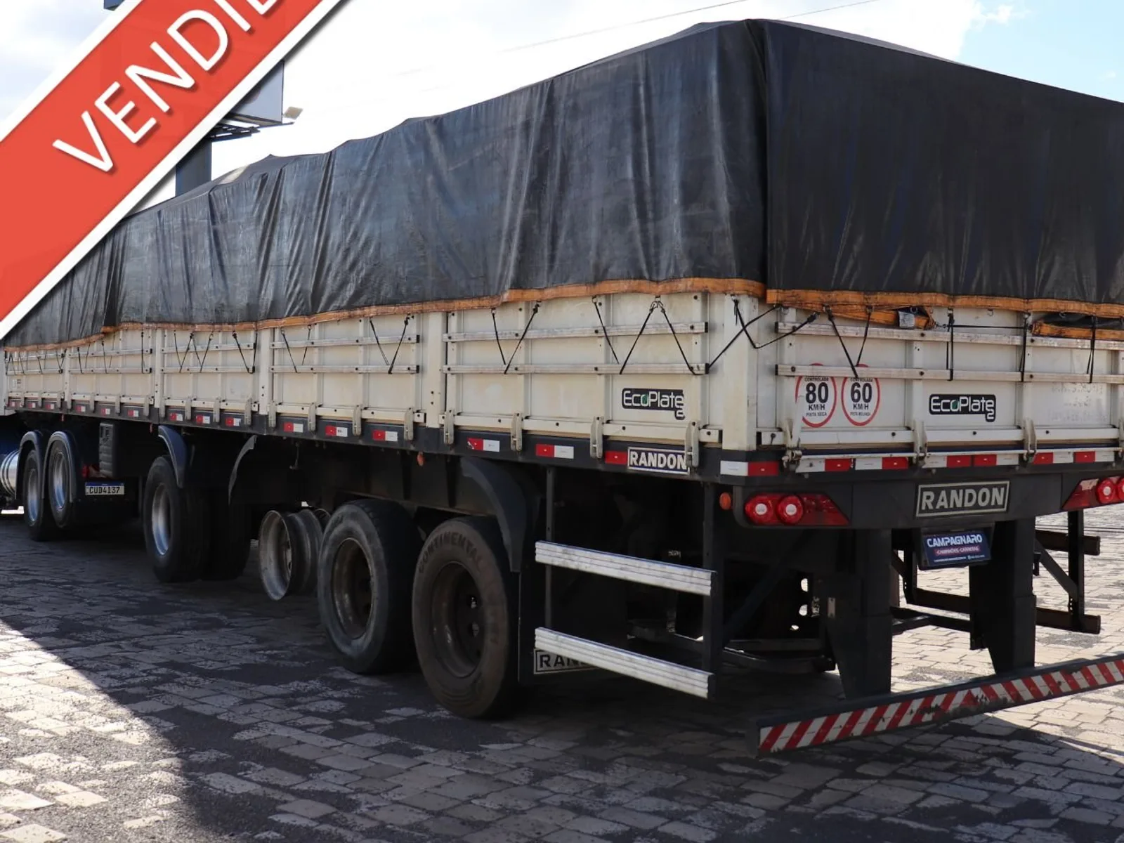 Carreta Randon 4º Eixo Graneleira Branca 2019, foto 1 de 3