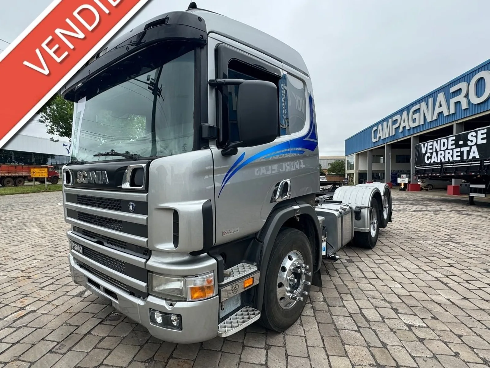 Caminhão Scania P340 6X2 Bom de Pneus 2007, foto 1 de 3